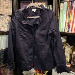 Size 4 lined blue jacketed with ruffles